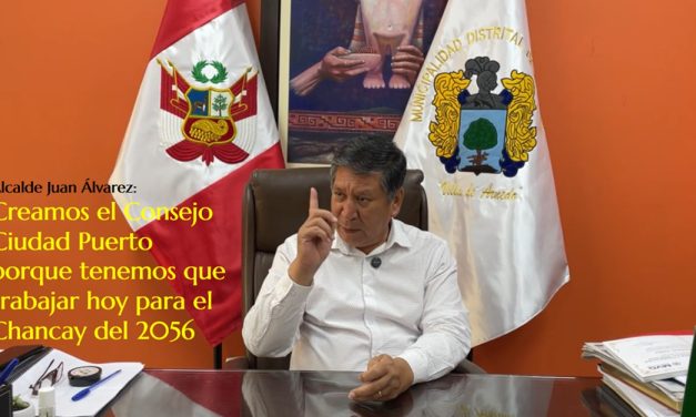Alcalde Juan Álvarez anuncia próxima instalación del Consejo Ciudad Puerto de Chancay