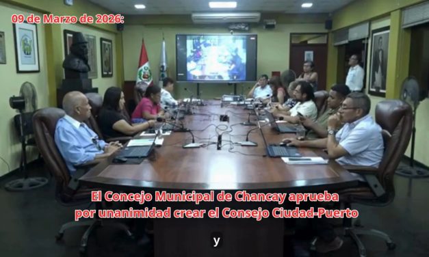Alcalde Juan Álvarez y regidores aprueban por unanimidad crear el Consejo Ciudad Puerto de Chancay