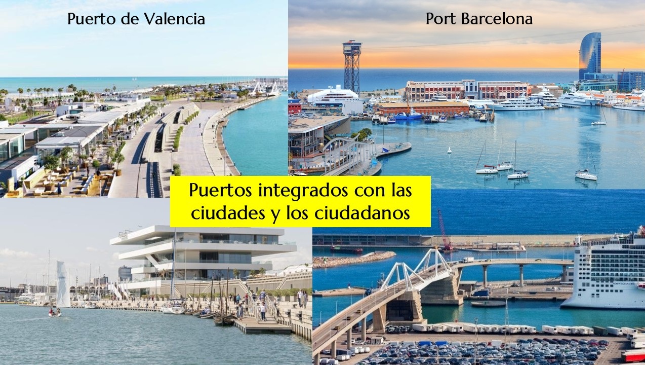 FOTO puertos Valencia y Barcelona buenas practicas con la ciudad